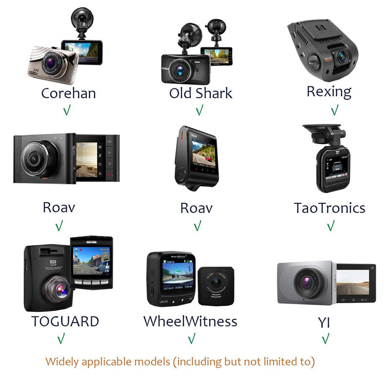 [Australia] - Dash Cam Mirror Mount , with 16 Different Joints, Compatible with APEMAN, UGSHDI, Old Shark, Vantrue, Rexing V1P, YI 2.7", Z-Edge, Peztio, Falcon F170, Roav, KDLINKS X1, Crosstour and 99% Dash Cam 