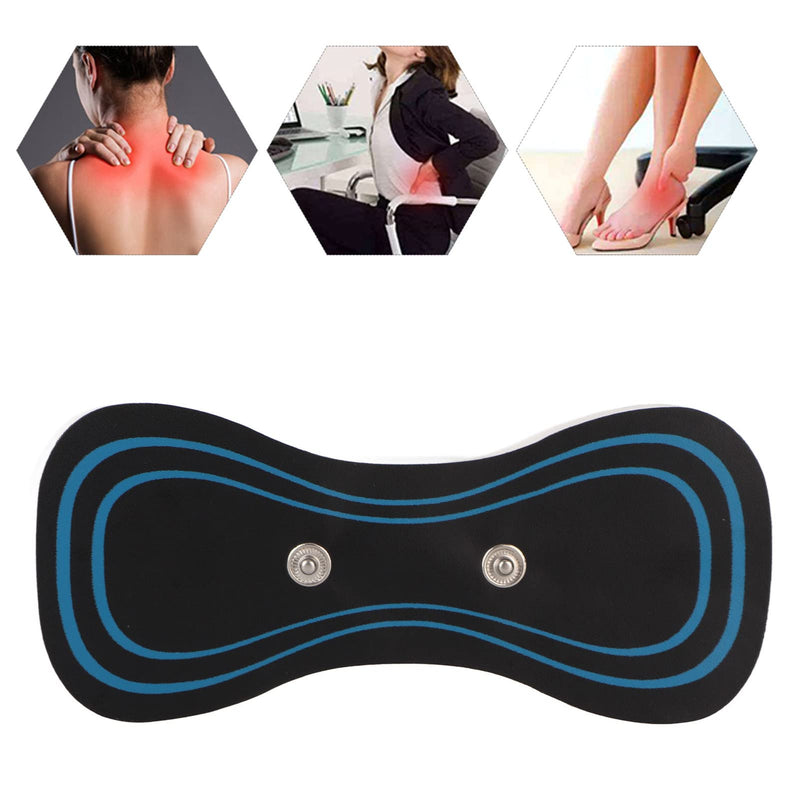 [Australia] - Electric Neck Massager, 5pcs Mini Muscle Pain Machine Portable Cervical Massage Pad Electronic Pulse Massagers Patch for Neck Shoulder Joint Wireless Machines 