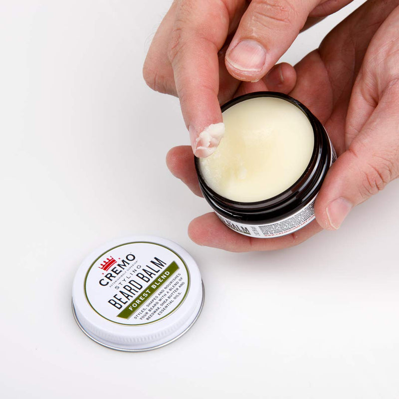 [Australia] - Cremo Styling Beard Balm, Forest Blend, Nourishes, Shapes And Moisturizes All Lengths Of Facial Hair, 2 Ounce 