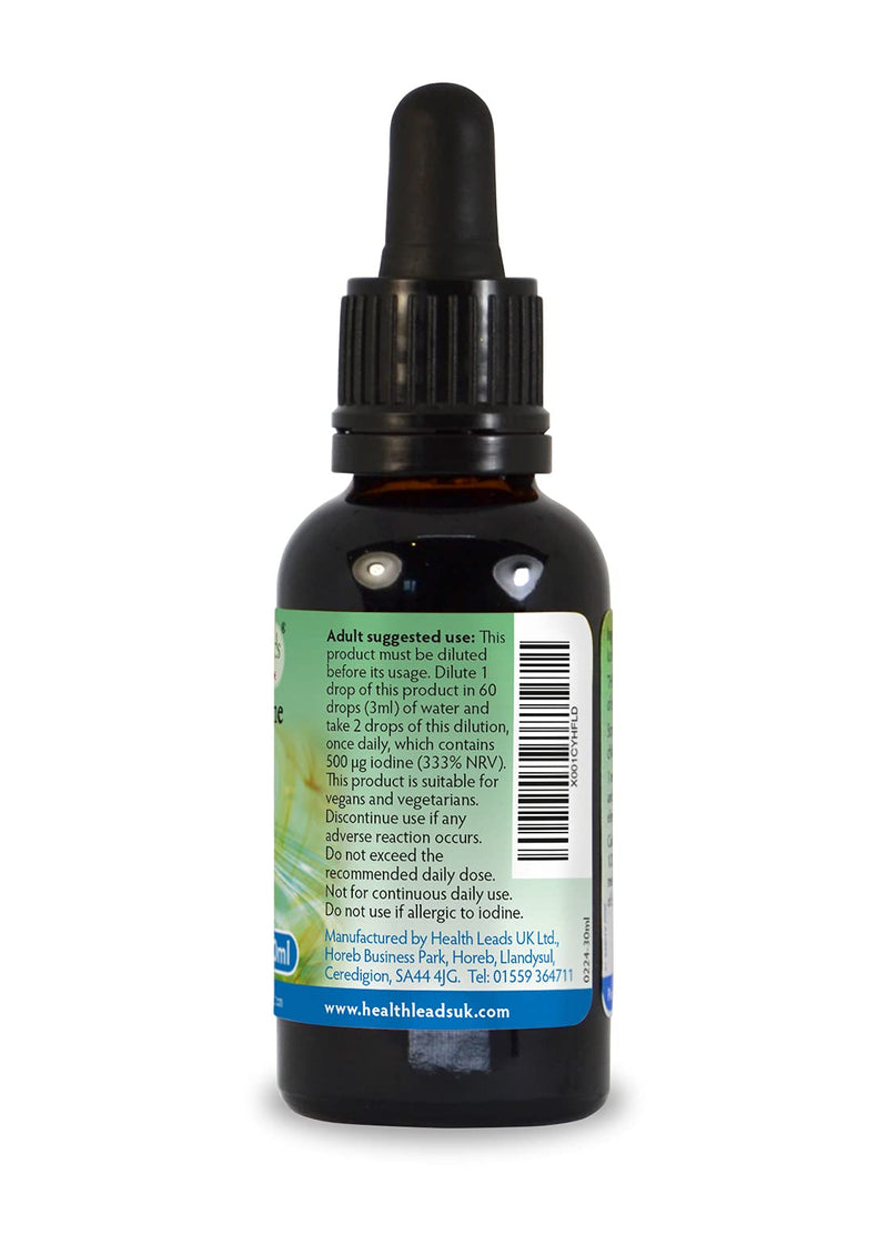 [Australia] - Lugols 12% Iodine Solution, High Strength, True 12% Liquid Formulation, Bulb Pipette for Easy & Accurate Dispensing, Formulated & Made in Wales� (30ml) 30 ml (Pack of 1) 