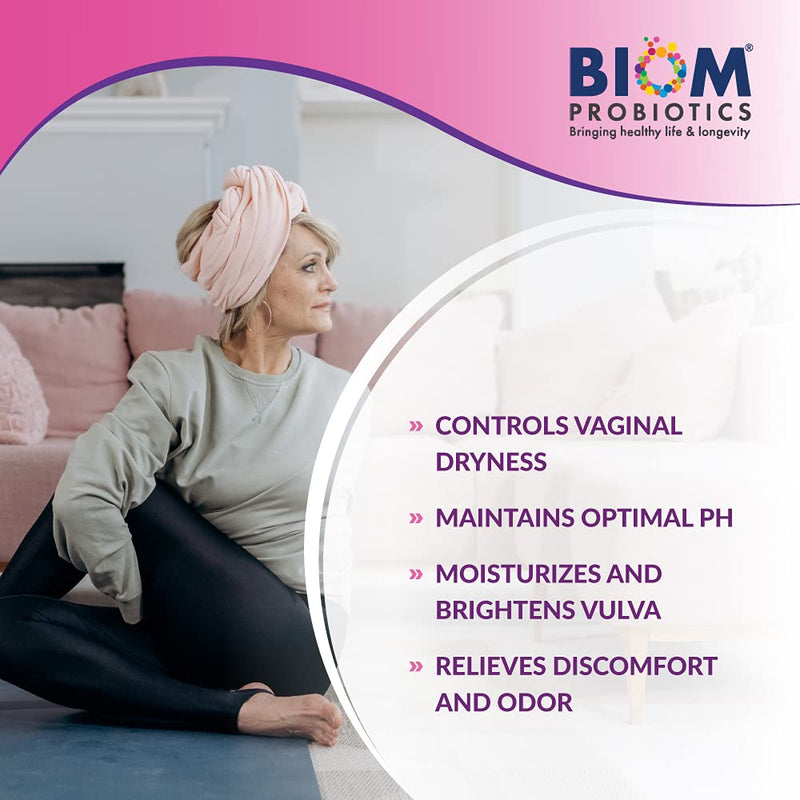 [Australia] - Biom Probiotics- VagiBiom Vaginal External Moisturizing Gel: Hyaluronic acid + Glutathione to moisturize and lightens vulvar darkening. 100% Natural Controls Dryness and lubricates tissues for intimacy, NO PARABENS. VEGAN FORMULA. Maintain Optimal pH, ... 