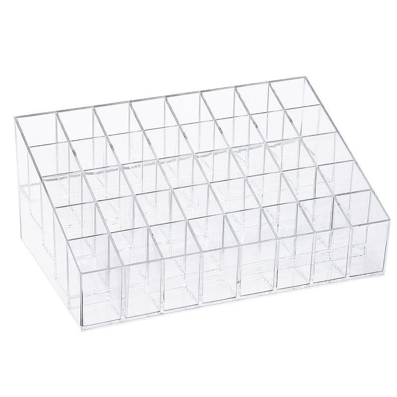 [Australia] - Lipstick Holder, HBlife 40 Spaces Clear Acrylic Lipstick Organizer Display Stand Cosmetic Makeup Organizer for Lipstick, Brushes, Bottles, and more 