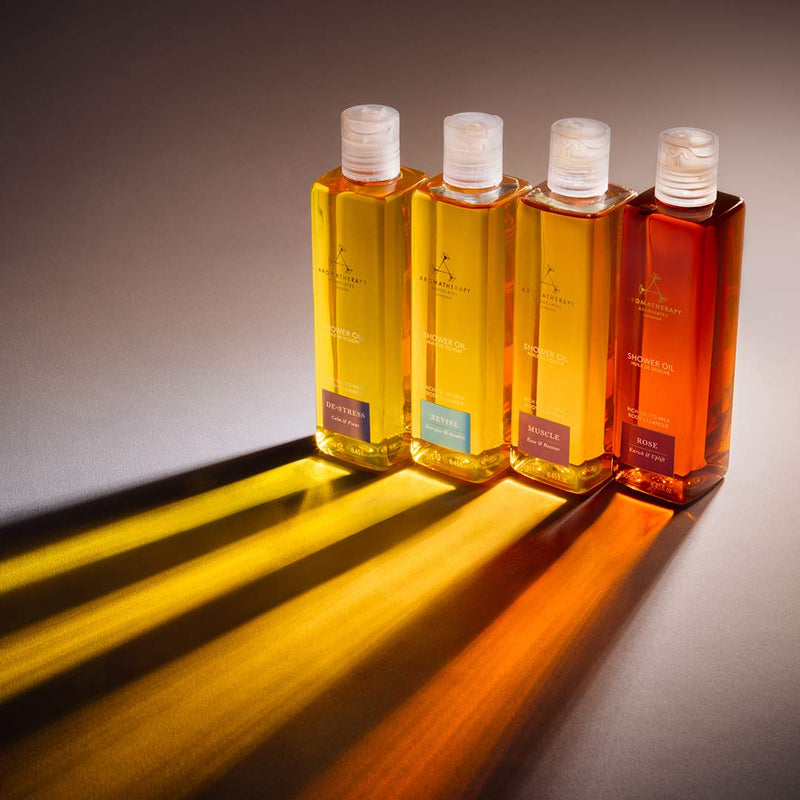 [Australia] - Aromatherapy Associates De-Stress Mind Shower Oil, 250ml - Calm and Focus with Our Comforting, Therapeutic Essential Oil Blend of Frankincense, Petit Grain and Wild Camomile. 