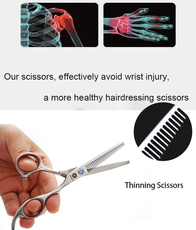 [Australia] - Professional 6 inch Thinning Shears Hair Cutting Scissors Barber Salon Hairdressing Shears for Women and Men (Hair Cutting Set) Hair Cutting Set 
