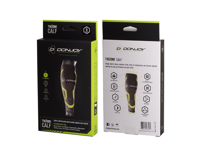[Australia] - TriZone Calf Support - Black - Medium 