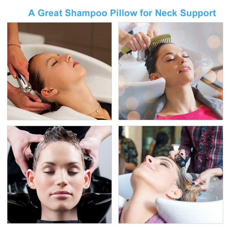 [Australia] - Shampoo Neck Rest Cushion, Anself Silicone Hair Washing Pillow Shampoo Neck Rest Pillow Cushion Shampoo Bowl Neck Rest Support Pillow Salon Accessories 