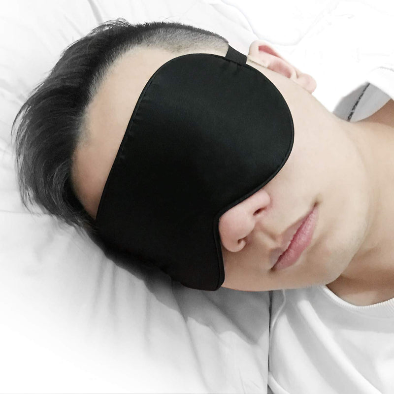 [Australia] - JEFlex Natural Silk Sleep Mask Blindfold, Super-Smooth Eye Mask 