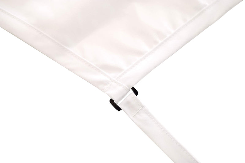 [Australia] - Betty Dain Luminous Salon Stylist Apron, Classic Design, Bottom Zipper Pockets, Adjustable Neck Strap, Lightweight, Water-Resistant Poly Nylon Blend Repels Hair, Easy Care, White 