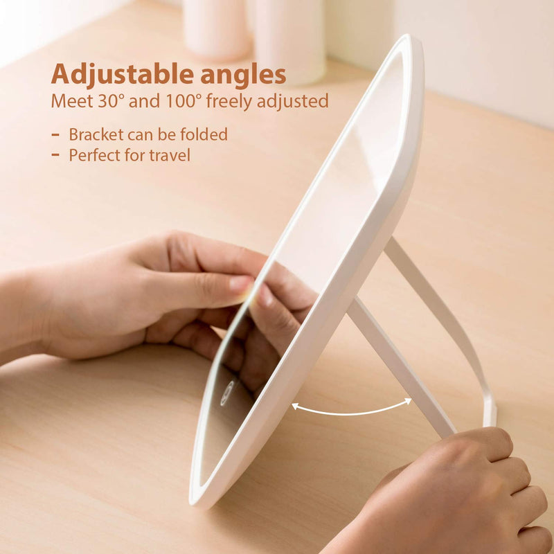 [Australia] - Jordan & Judy Makeup Mirror Touch Screen Vanity Mirror with LED Brightness Adjustable Portable USB Rechargeable 
