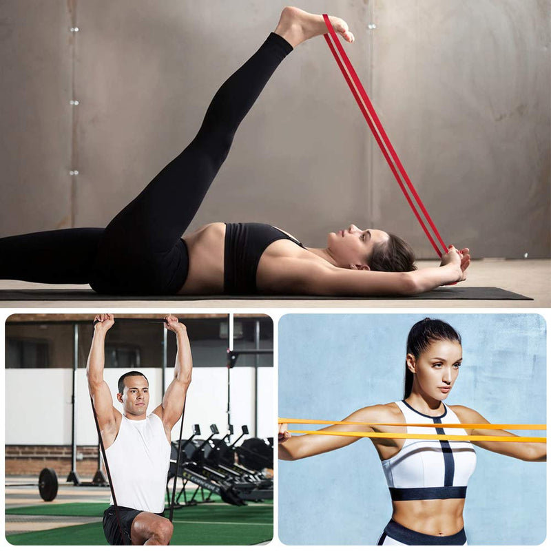 [Australia] - Victoper Resistance Bands –Exercise Bands Set, Fitness Stretch Bands Resistance Set Fit for Men/Women, with 3 Fitness Tubes, Door/Wall Anchor/Carry Bag 