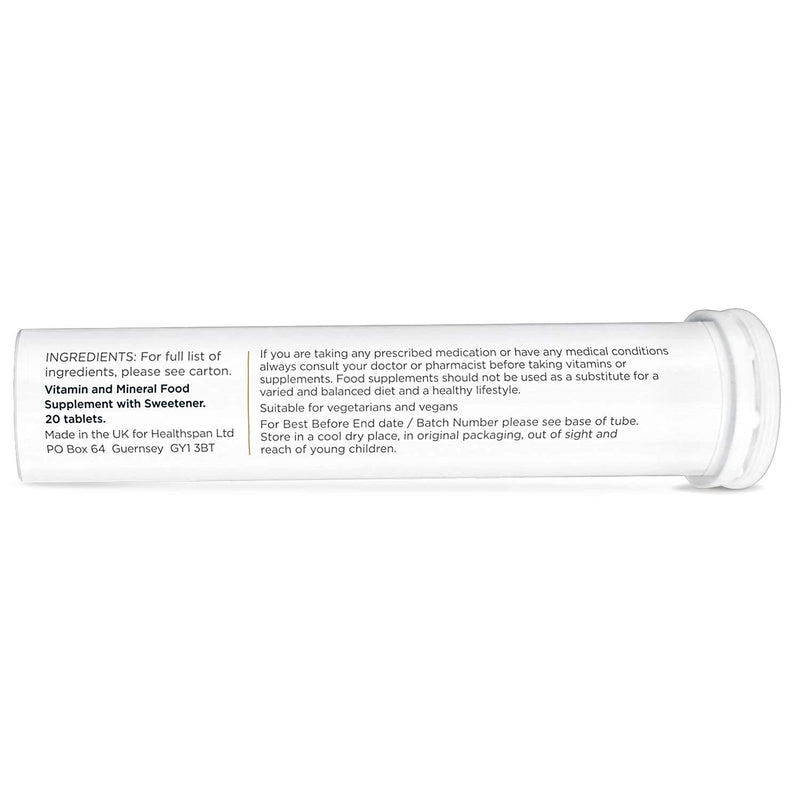 [Australia] - Healthspan Elite Activ Hydrate (40 Effervescent Tablets) | Citrus | All Blacks Official Partner | Calcium, Magnesium, Potassium & Sodium | Hydrate & Replenish Minerals | Vegan 