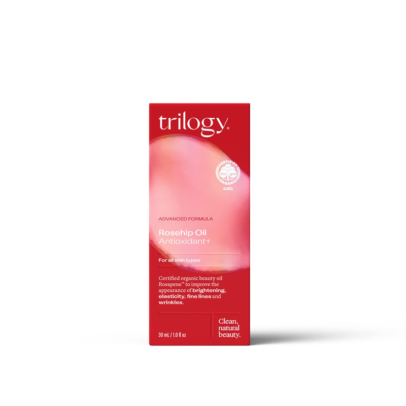 [Australia] - Trilogy Rosehip Oil Antioxidant+, 1.0 Fl Oz - For All Skin Types - Certified Organic Beauty Oil Rosapene to Improve the Appearance of Fine Lines & Wrinkles 