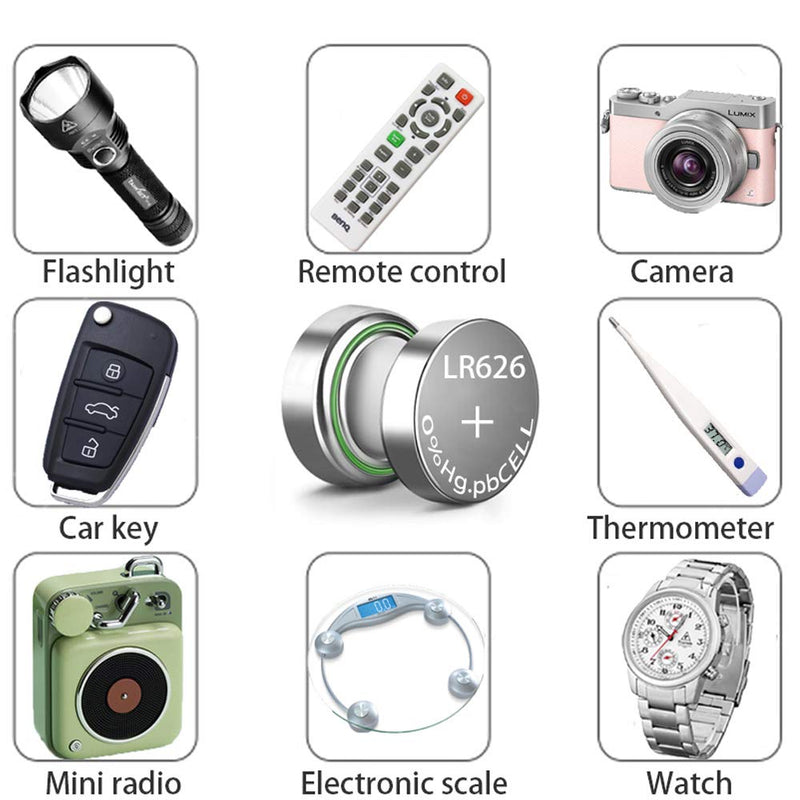 [Australia] - SKOANBE 10Pack 1.5V SR626SW 377 LR626 AG4 Watch Battery 