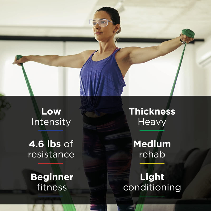 [Australia] - THERABAND Resistance Bands Set, Resistance Bands for Exercise, Physical Therapy, Work-Outs/Gym, Strength Train at Home, Yellow, Red & Green, Light Light Set 