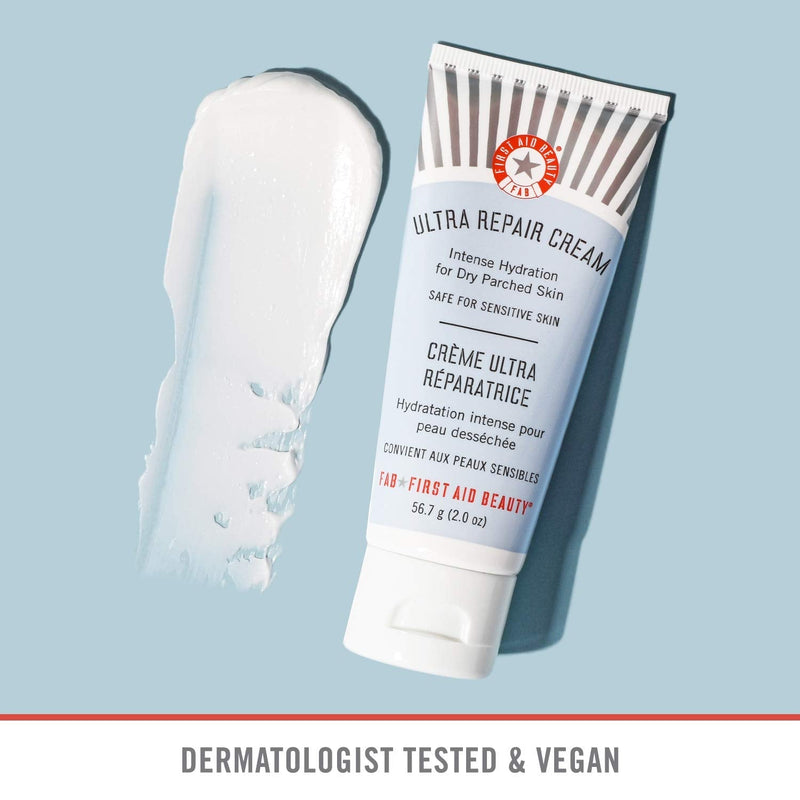 [Australia] - First Aid Beauty Ultra Repair Cream Intense Hydration Moisturiser for Face and Body - 2 oz. Travel Size 56 g 
