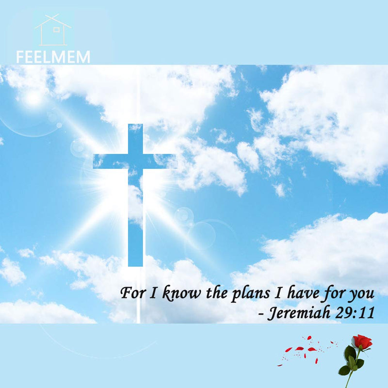 [Australia] - FEELMEM Religious Gifts Jeremiah 29:11 for I Know The Plans I Have for You Keychain Inspirational Christian Jewelry Quote silver 