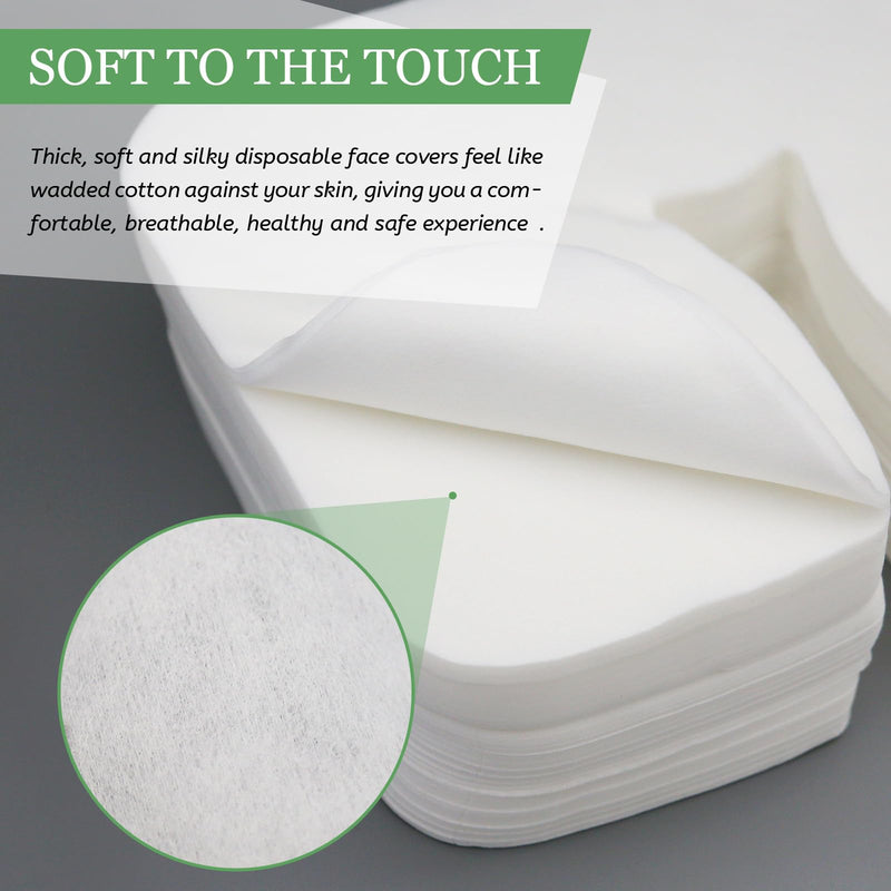 [Australia] - Disposable Face Cradle Covers, Luriseminger 100pcs Massage Face Covers Disposable Face Rest Covers Non-Woven Head Cradle Covers- 14.17 x 10.6 inches/ 36 x 27cm (100) 100 