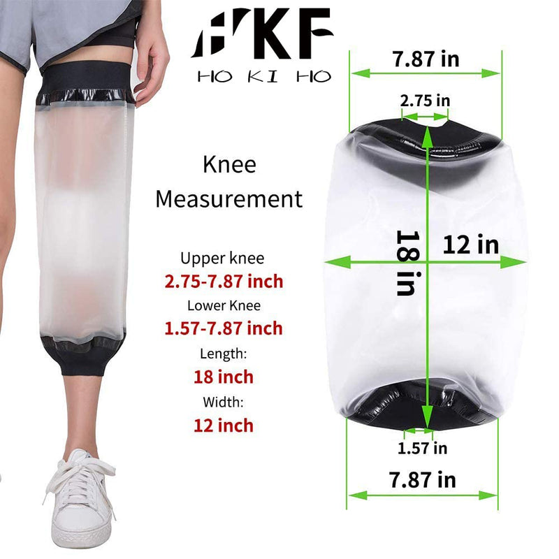 [Australia] - HKF HO KI HO Waterproof Protectors Dressing Cover for Shower,Cast Protector for Adults Knee,Adult Broken Knee Wound Burns Cast Cover with Waterproof Seal Protection, Lightweight Reusable. 