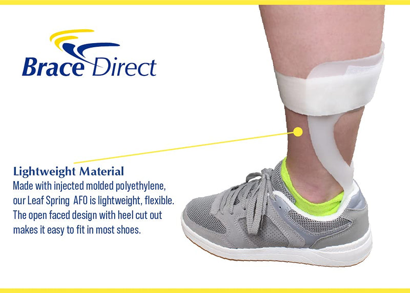 [Australia] - Semi-Rigid AFO Brace (Men's Right) + 90º Padded Night Splint (Medium)-AFO Support Brace for Flaccid Foot Drop Foot with Moldable/Trimmable Footplate Orthosis Support 