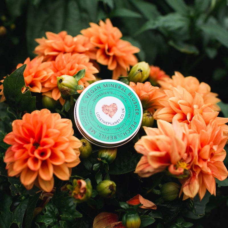 [Australia] - Love the Planet Vegan Mineral Blusher Shade Peach in Refillable Tin 