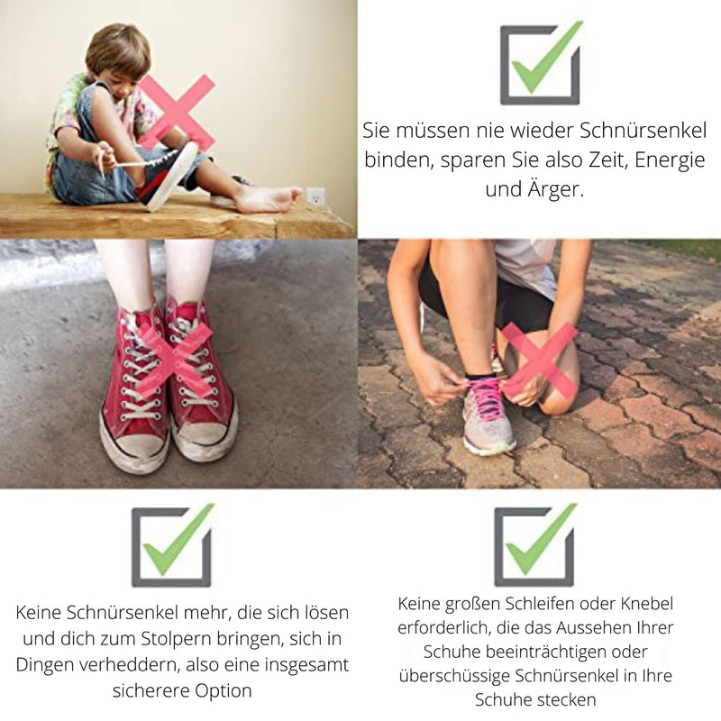 [Australia] - Pack of 20, No Tie Elastic Shoelaces By Maxstrapz Fabric Style Alternative to Silicone, Super Stretch Nylon Shoe Laces for Kids or Adults, Redesigned Product Black M 