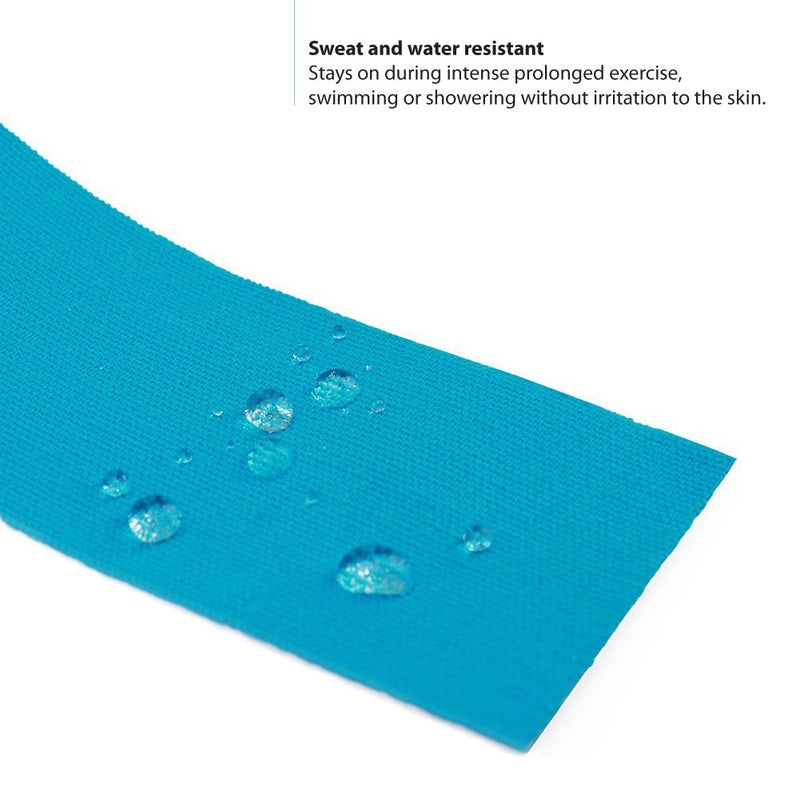 [Australia] - 3-Pack Kinesiology Tape Pro Athletic Sports. Knee, Ankle, Muscle, Kinetic Sport Dynamic, Physical Therapy. Strong-Rock Breathable h2o Resist Cotton.Roll,Uncut,2in x 16.4ft.Bulk k Multi-Coloured 