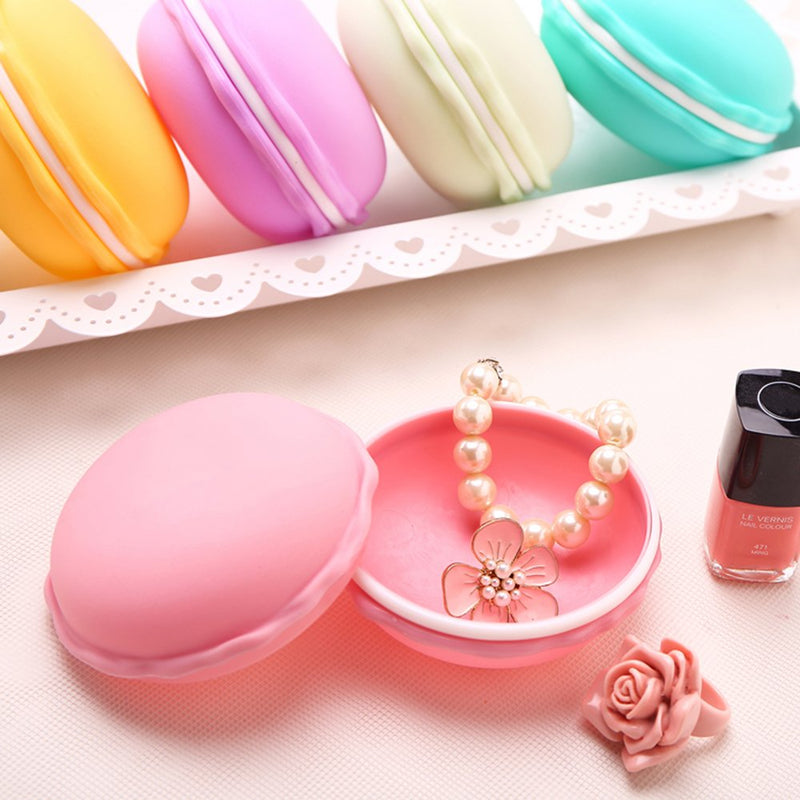 [Australia] - Giant Macaron Case, Coolrunner Macaron Jewelry Box, Macaron Cute Pill Box, Colorful Macaron Jewelry Storage Box, Shape Storage Box Candy Cute Pill Organizer Case Container(Large 2 pcs) 