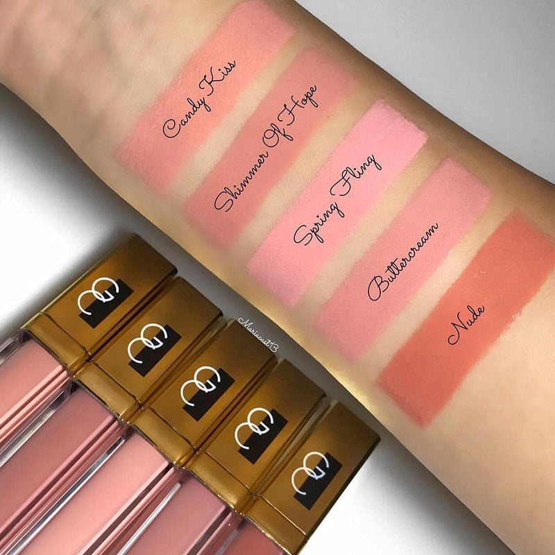 [Australia] - Gerard Cosmetics Color Your Smile Lip Gloss NUDE- BUTTERY SMOOTH AND HIGHLY PIGMENTED non sticky,opaque with LED Lights and Mirror Cruelty Free & Made in the USA 