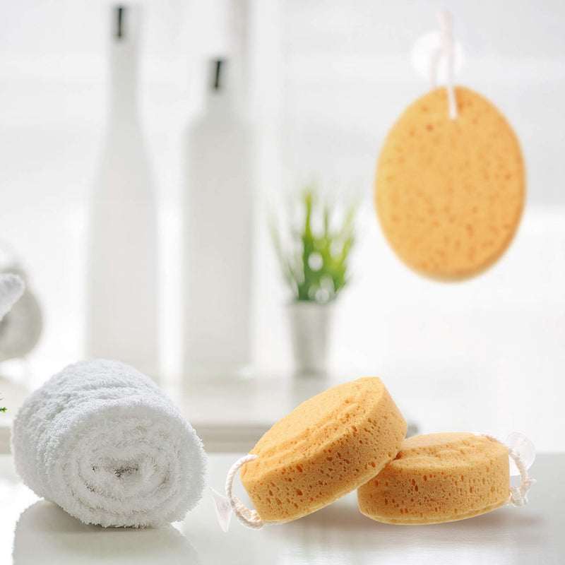 [Australia] - 6 Pieces Foam Body Sponge Soft Exfoliating Bath Sponge Shower Sponge Body Scrubber for Adults and Kids Body Cleansing Supplies, 5.5 Inch 