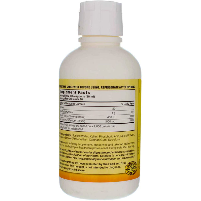 [Australia] - Liquid Calcium Citrate 1000mg with D3 16 fl oz Liquid Blueberry 
