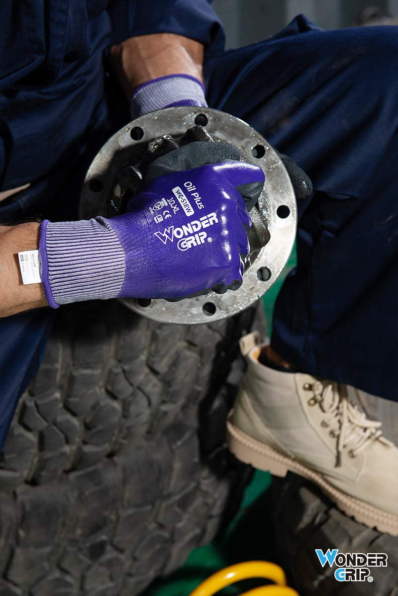 [Australia] - Wonder Grip WG-518W Oil Plus Oil-resistant Gloves, Size M/08 