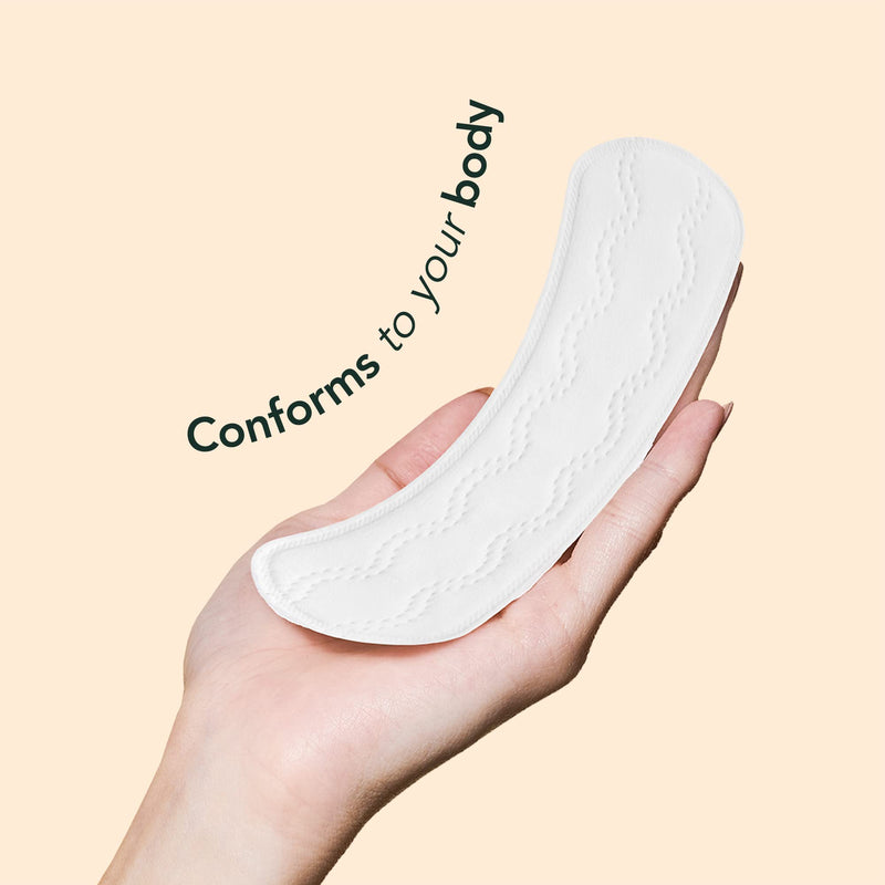 [Australia] - Rael Certified Organic Panty Liners - Chlorine Free, Unscented Pantiliners (Regular, 44 Count) 44 Count (Pack of 1) 