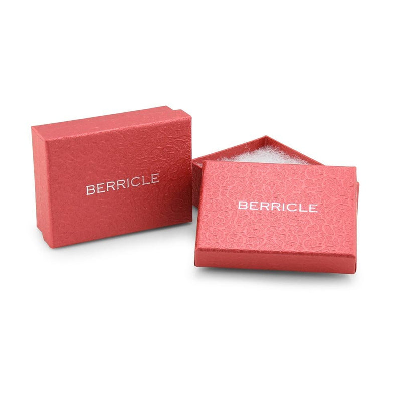 [Australia] - BERRICLE Rhodium Flashed Base Metal Initial Letter 'B' Wedding Brooch Pin 