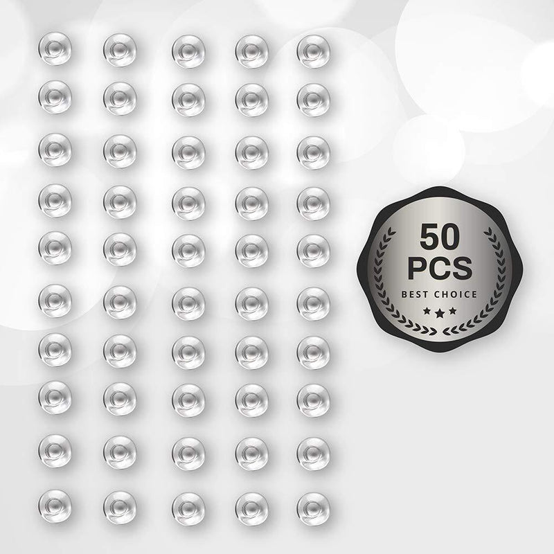 [Australia] - Spectacle/Eye Glass Rimless Nose Pads | Round | 9mm | Slide in |50 Pcs | by Sports World Vision 