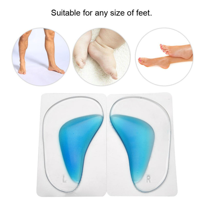 [Australia] - Corrective Insole,flat foot insoles, Foot Support Pads, Footwear Insoles, for Corrective Posture of The Foot (Blue) 
