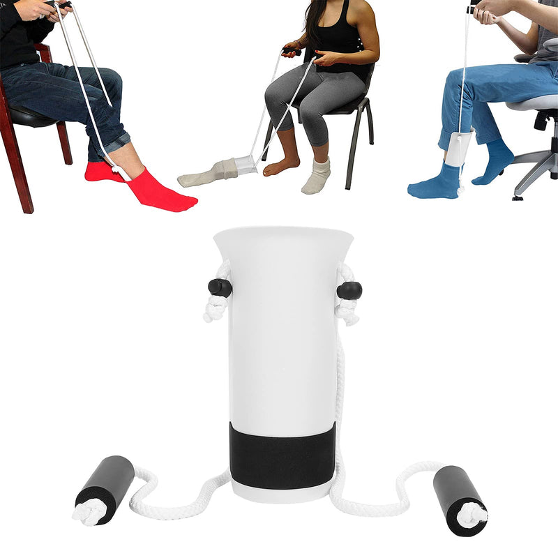 [Australia] - BHDK Sock Aid, Professional Sock Helper Pulling Assist Device, Practical Easy On and Off Stocking Slider with Non‑Slip Foam Handle for Elderly, Patients, Disabled, Pregnant, Diabetics 