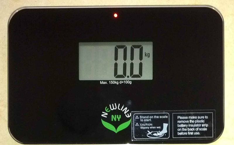 [Australia] - NewlineNY Auto Step On Super Mini Smallest Travel Bathroom Scale SBB0638SM (Black) Black 