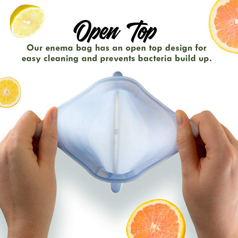 [Australia] - Mikacare Enema Bag Kit Clear Non-Toxic Silicone. for Coffee and Enema Kit for Colon Cleansing - Enema Detox - 2 Quart - Home Colonic Kit - Enema Coffee not Included 