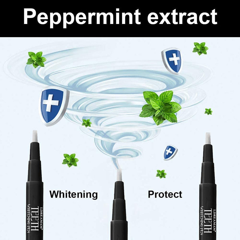 [Australia] - Teeth Whitening Pen,Teeth Whitening Gel,Teeth Whitening Kit,Tooth Whitener Pen,Teeth Whitening,Effective Removes Stain & Natural Mint Flavor(2PCS) 2 Count (Pack of 1) 