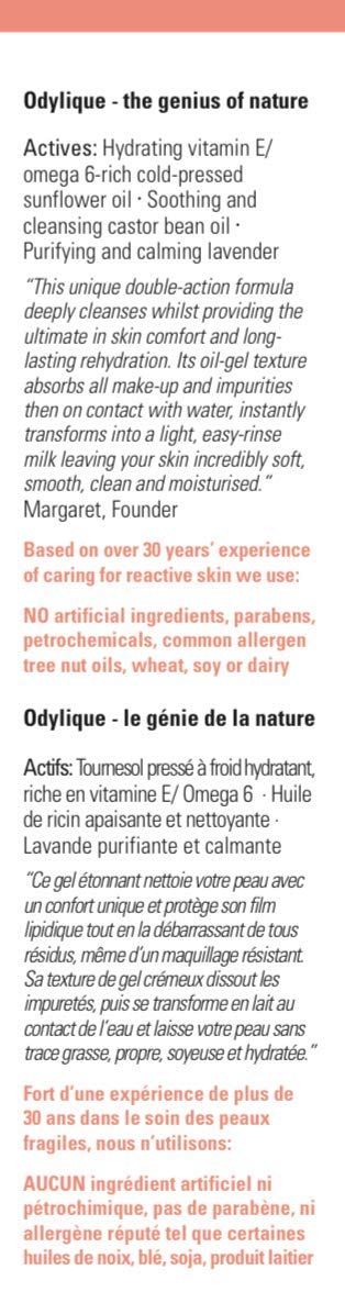 [Australia] - Odylique - Organic Cleanser for Dry Skin ‚Äì Silk Touch Cleanser - With Purifying Lavender & Hydrating Plant Oils ‚Äì Natural Cleanser For Mature Skin (95g) 