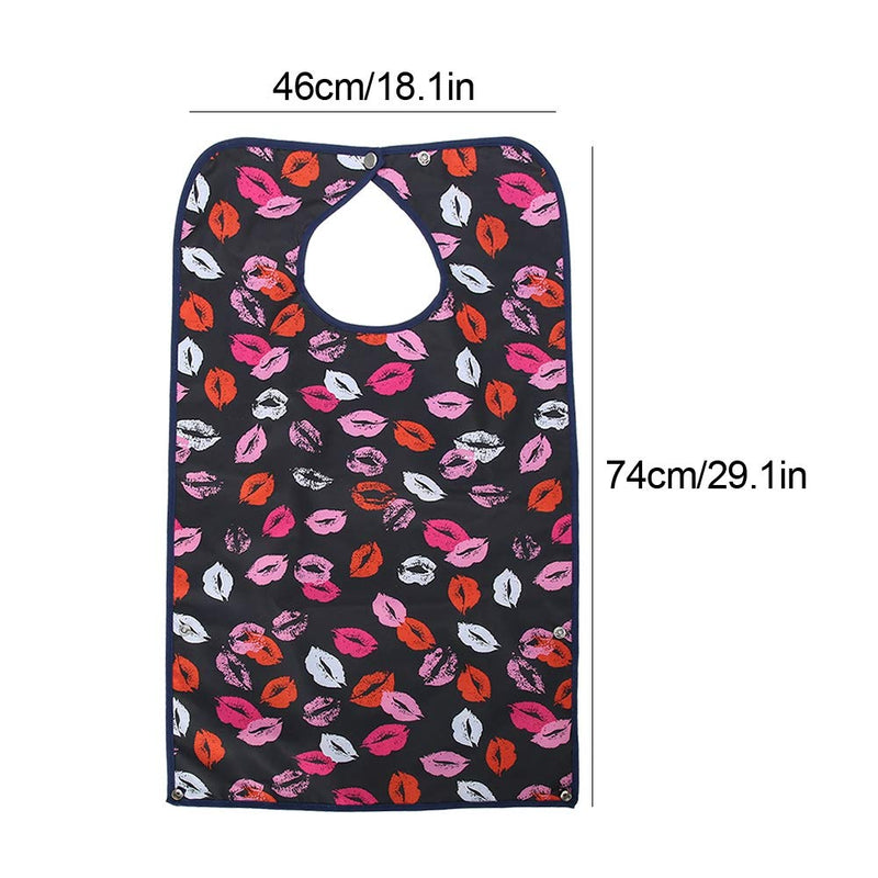 [Australia] - Reusable Adult Bibs, Waterproof Double Layer Mealtime Bib Adult The Eldly Bib, Washable Elder Dinning Bib Clothing Protector for Elderly Men Women 
