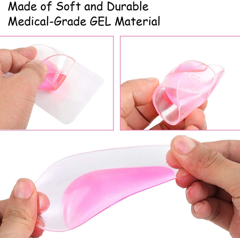 [Australia] - CAREOR 2 Pairs Arch Support Insoles, for Plantar Fasciitis/Fallen Arches/Heel Spurs/Metatarsal Pads/Shock Absorbers for Women and Men (Pink) Pink 