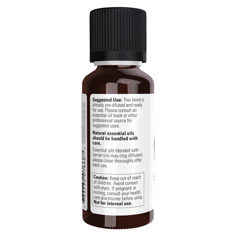 [Australia] - NOW Essential Oils, Sandalwood Oil, 14% Blend of Pure Sandalwood Oil in Pure Jojoba Oil, Grounding Essential Aromatherapy, Child Resistant Cap, 1-Ounce 