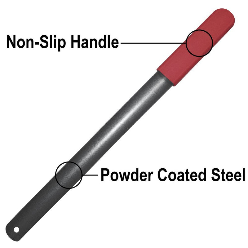[Australia] - Red Grip Powder Coated Steel Shoehorn 18 Inch 