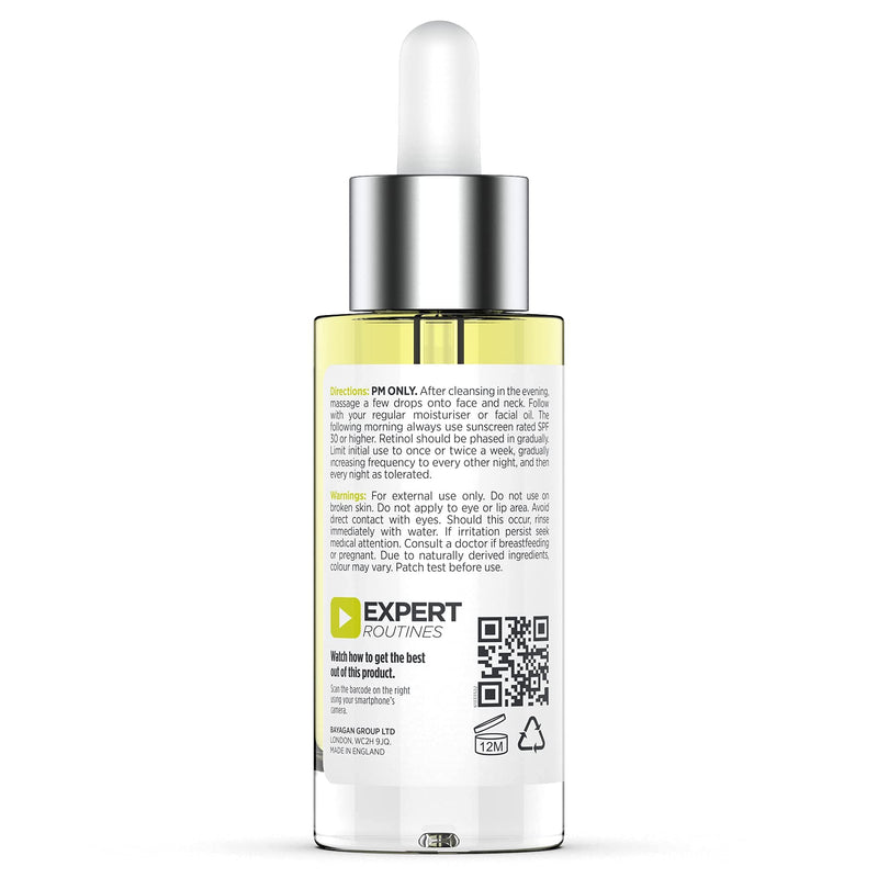 [Australia] - Overnight Retinol Serum High Strength for Face 30ml by Procoal - 3% Retinol Complex Night Concentrate with Bisabolol & Paracress Extract, Vegan, Cruelty-Free, Made in UK 