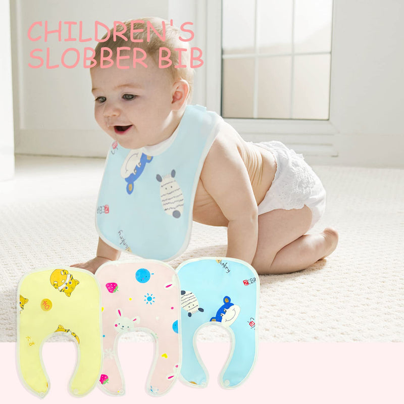 [Australia] - 6 Pieces of Baby Squares Plus 3 Pieces of Bibs, Multipurpose Baby Muslin Squares, Soft Cotton Antibacterial Baby Squares, Burp Ready 