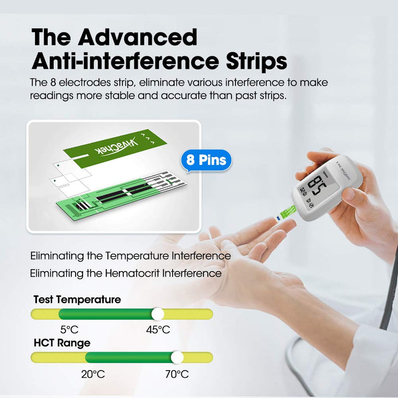 [Australia] - VivaChek Diabete Test Strips x 100 & Diabete Lancets x 100, No Coding Blood Glucose Test Strips, Blood Suger Test Strips for for UK Diabetics (VivaChek Ino） VivaChek Ino X 100 strips 