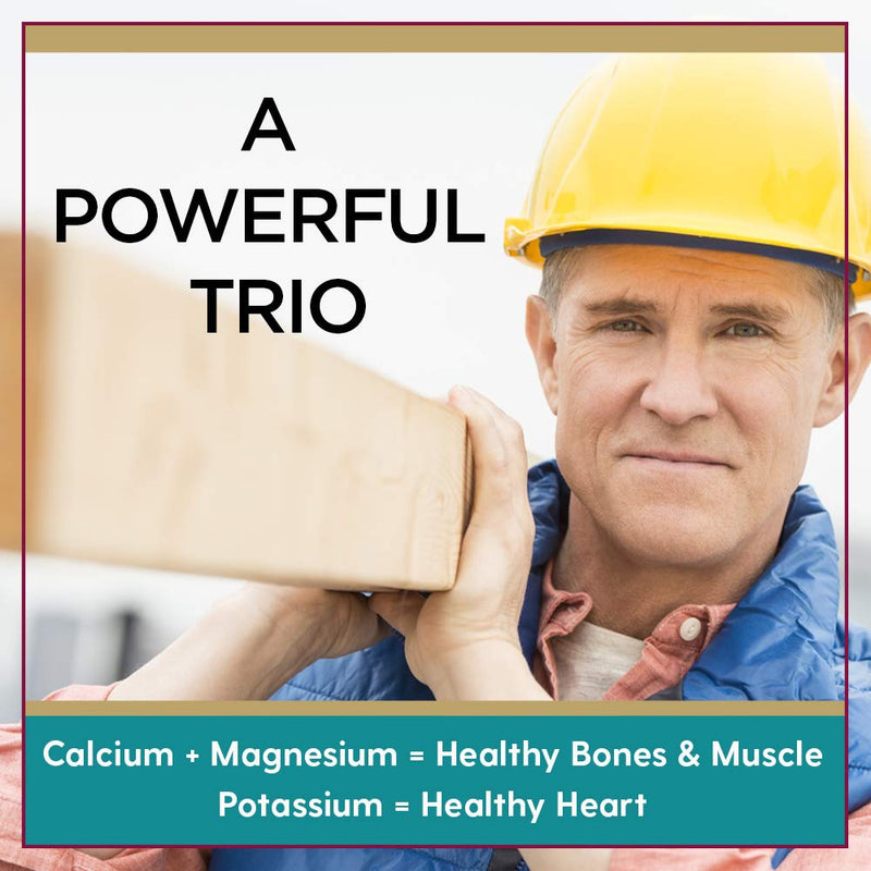 [Australia] - Lifetime Calcium Magnesium Potassium, Vitamin D & Boron | Support Bone & Muscle Health | Easy Absorption | 120 Capsules, 30 Servings 