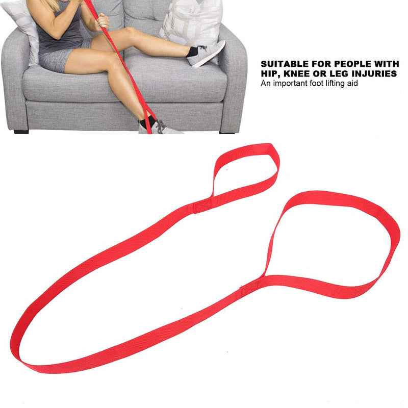 [Australia] - Leg Lifter Strap Durable & Rigid Hand Strap & Foot Loop Portable Disabled Elderly Leg Lifting Strap Foot Lifting Device Leg Mobility Aid 