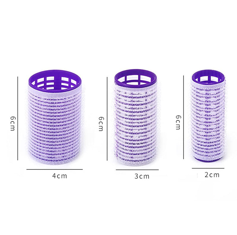 [Australia] - 36 Pcs Count Self Grip Hair Rollers Set Hair Rollers Clips Hair Curlers Tools for Men Kids Women(√ò20mm/30mm/40mm) 